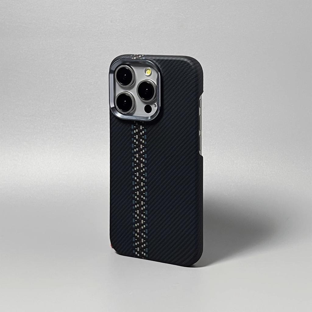 Applicable To iPhone17promax Sunset Moonrise Kevlar Magnetic Mobile Phone Case Apple 16 Half Pack PC Case