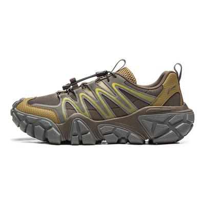 Li Ning Amortiguación Arena Resistente al Deslizamiento Resistente a la Abrasión Soporte Caña Baja Zapatos de Exterior para Hombre AGCW093-3