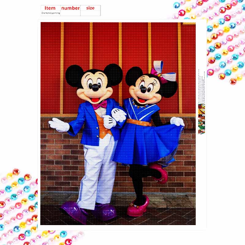 Disney Diamond Art Painting Mickey Minnie Home Wall Decor Crafts Adult/Beginner Gift Creative DecorIdeas