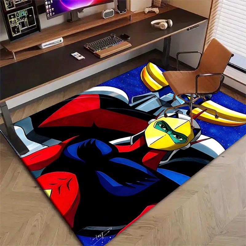 1pc UFO Robot Grendizer4 Design Printed Area Rug Carpet for Bedroom Living Room Home Decor Rugs Mat Non Slip Mat Rug for Bedside