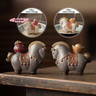 Color Change Rich Tea Pet Ornament Lucky Tangma Instantly Transforming Coffee Table Decorative Accessory Boutique Style Tea Pet