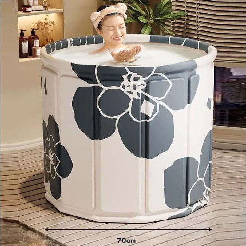 Durable Foldable Full-Body Bathtub - Extra Thick for Home Use
