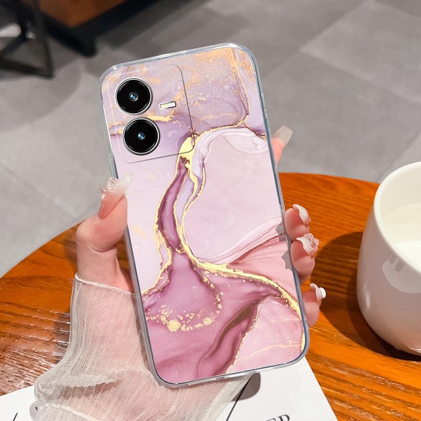 

Ультратонкий прозрачный чехол для телефона Vivo Y37 Y22S Y27 Y35 Y36 Y33 с популярными узорами «Зеленый лимон», мягкий ТПУ, передовая защита от отпечатков пальцев для чехлов Vivo Vivo Y22s