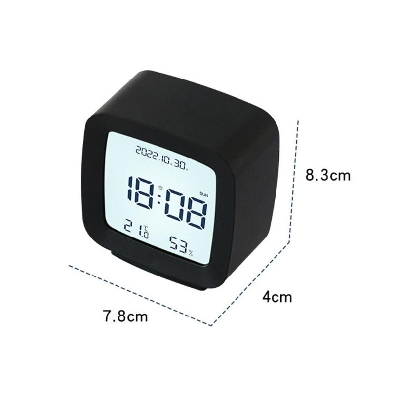Modern Desk Digital Alarm Clock with Clear Digital Display Perfect for Home and Office Quiet Operation Alarm Clock