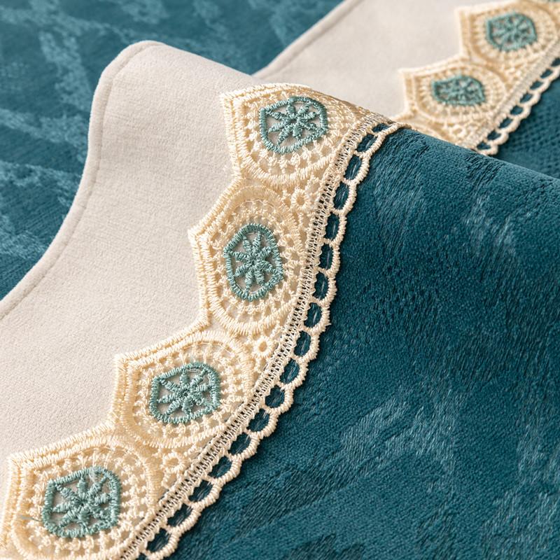 Chenille 1/2/3 Seater Sofa Cover Jacquard Couch Armchair Furniture Patchwork Lace Sofa Cushion Nonslip Universal for All Seasons