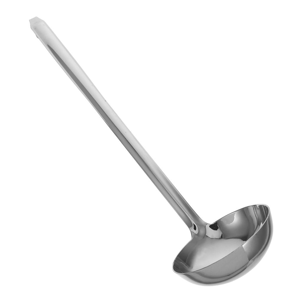 230Ml Stainless Steel Deep Soup Ladle Long Handle Heavy Duty Kitchen Ladle for Home Hotel Catering Hook Design Serving Soup