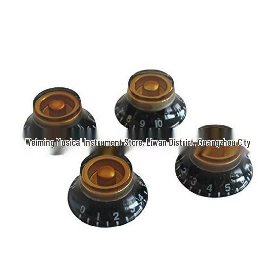 LP Electric Guitar/Bass Volume-Tone Knob Cap - Flying Saucer Design, Straight Body