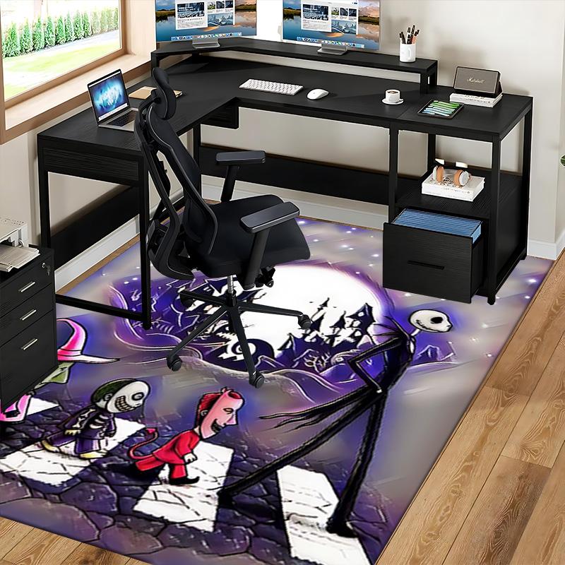 1pc Nightmare Before Christmas Carpet for Playroom Bedroom Living Room Sofa Home Decor,Game Area Rug Non-slip Floor Mat. D7280132