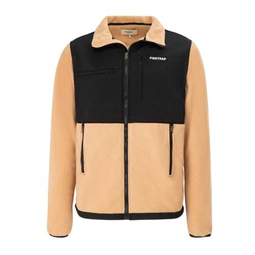 Firetrap Mens Colour Block Fleece Jacket