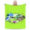 Mordecai And Rigby Regular Show Cartoon Super Soft Blanket Plush Bedding Throws Couch Chair Flannel Bedspread Bed Cover