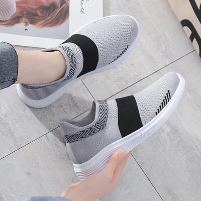 Women Casual Sneakers Knitted Socks Shoes Casual White Sneakers Summer Vulcanized Shoes Women Trainers Tennis Flat Shoes