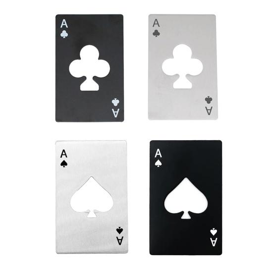 2/3Pcs Poker Card Bottle Opener Heavy Duty Stainless Steel Spade A Manual Beer Bottle Can Opening Tool Kitchen Gadget Seniors Arthritis Chef Gift