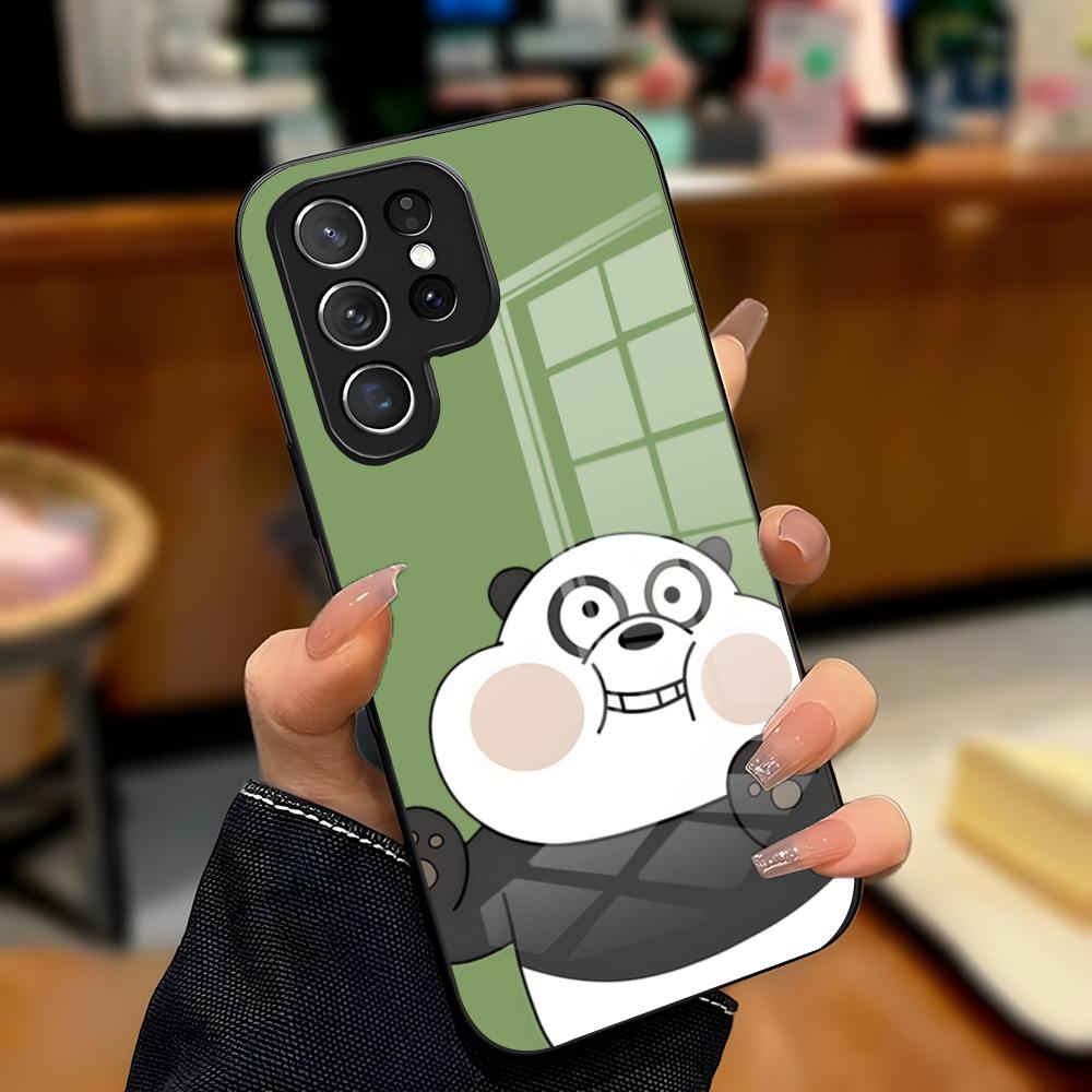 

Funny P-Panda Phone Case For Samsung A25 A13 A33 5G A54 A36 A35 A56 A52 A14 Shockproof Glass Cover Samsung A55