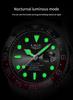 LIGE Men's Green Waterproof Quartz Calendar Sports Wristwatch