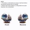1pcs2D flat crystal pirate ship decoration ornament cruise crystal, home decoration, gift for classmates and friends