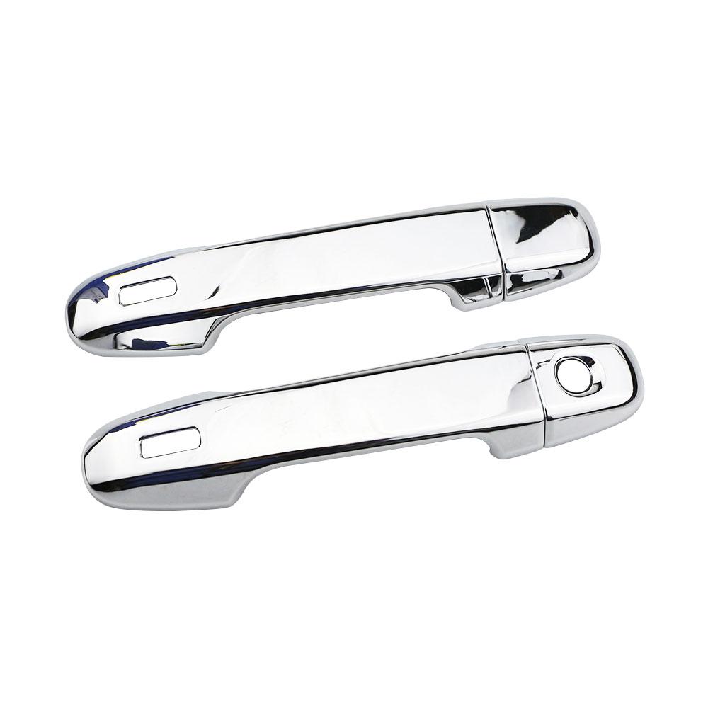 For Toyota CHR C-HR 2016- Car Exterior Front Door Handles Covers Bowls Chrome/Carbon Catch Cap Stickers