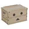 [.co.jp Limited] TRUSCO Danbo Thin Folding Container 50L with Lock Lid TR-C50B-A-DNB Storage Case Storage Box