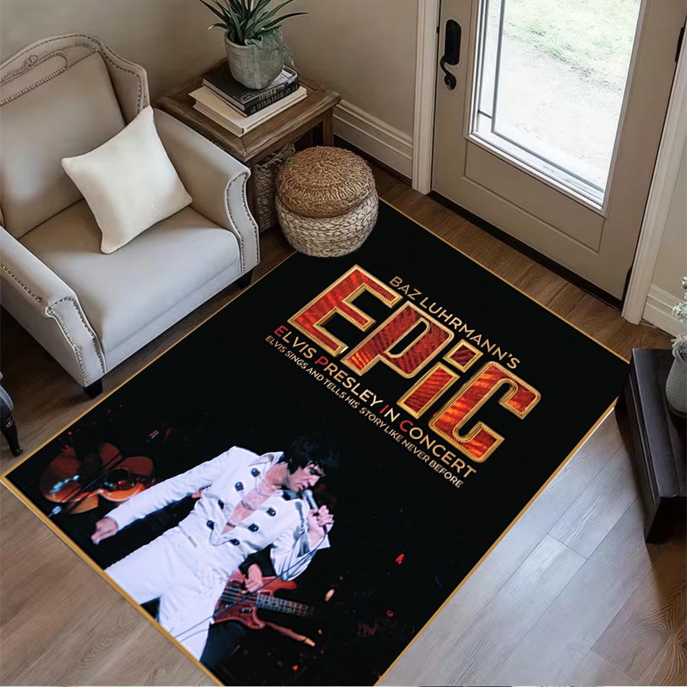 Epic Elvis Concert Performance Floor Rug Office Rug Perfect for Balcony Outdoor Kitchen Hallway Anti-slip Rug Office home decor Wedding Party Gift