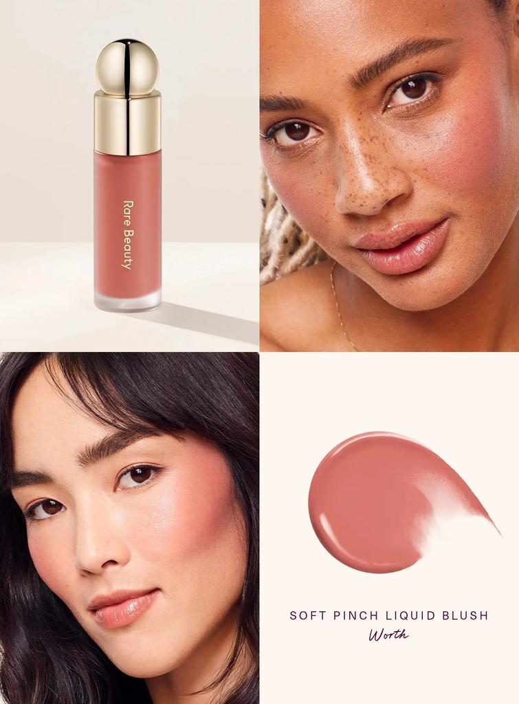 Rara beleza batom blush creme Grace blush líquido à prova d'água Mositure contorno facial sombra blush líquido maquiagem rechonchudo