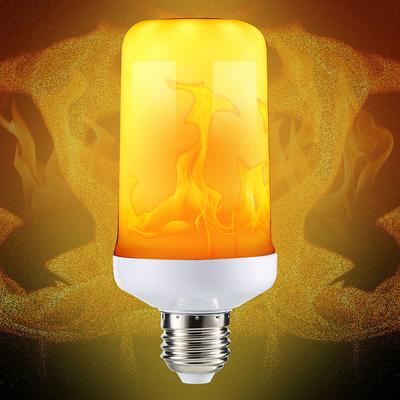 4 Modes LED Flame Effect Simulated Nature Fire Light Bulb E27 5W Decoration Lamp