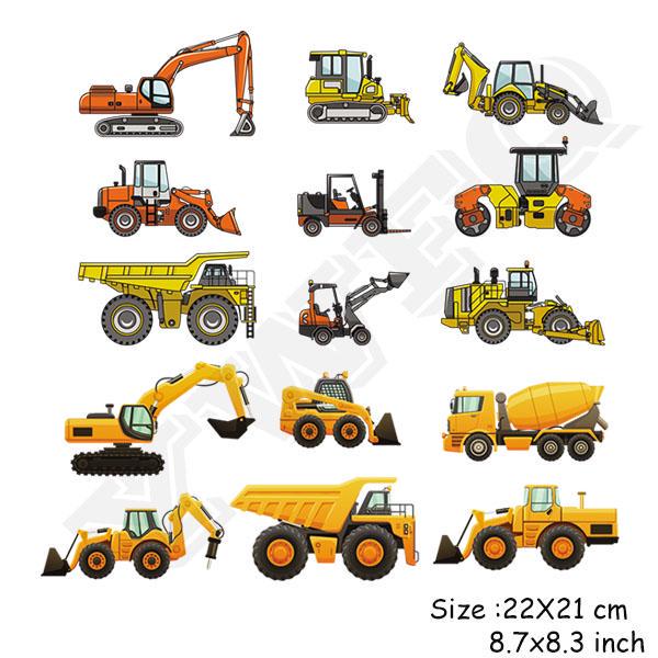 

Наклейки на одежду.набор рисунков автомобилей 22x21cm