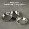 10Pcs Makeup Palette Stainless Steel Small Round Paint Tray Artist Watercolours Paint Mixing Palette Tray For Artist