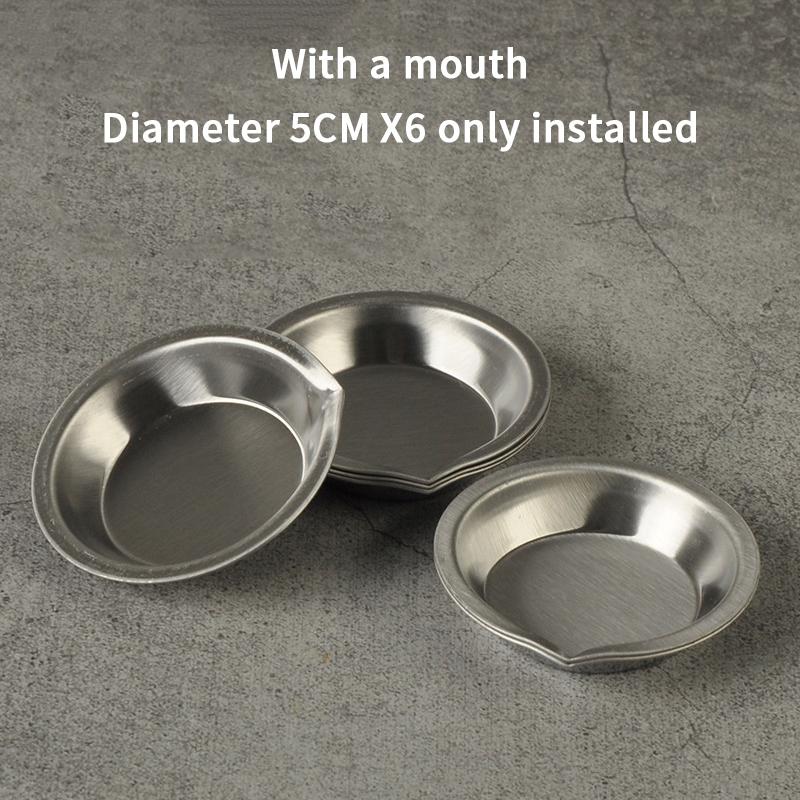 10Pcs Makeup Palette Stainless Steel Small Round Paint Tray Artist Watercolours Paint Mixing Palette Tray For Artist