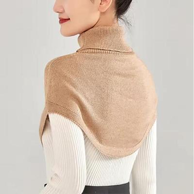 Winter Scarf Shawl For Women Knitted Fake Collar Scarfs For Women Neck Wrap Men Women Turtleneck Collar Scarf Knitted Elastic
