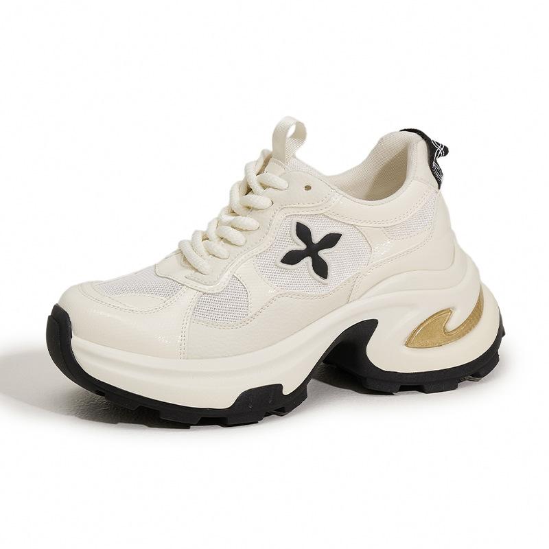 Platform Dad Shoes Women's 2025 Spring and Summer New Breathable Mesh Sandals Inner Height Increase Women's Shoes Versatile Casual Sports Shoes