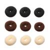 3 Pcs Stylish Hair Bag Doughnut Shape Ring Style Front Style Doughnut Tied Up To Do