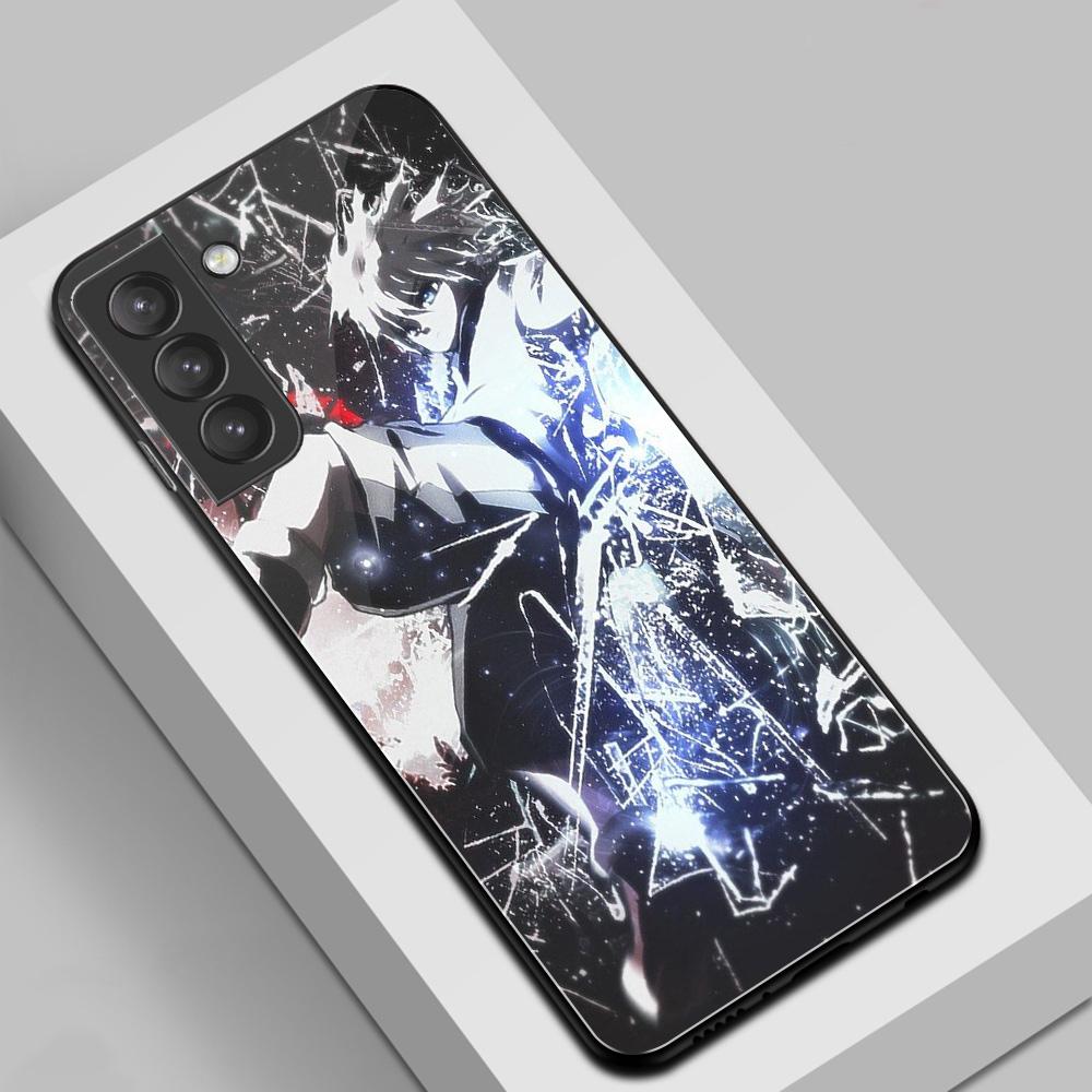 Szkło Hartowane Pokrowiec Dla Samsung A50 A60 A70 A21 A31 A51 A71 A81 A91 4G 5G A50S A70S M40 M80S Hunter X Hunter Anime Etui