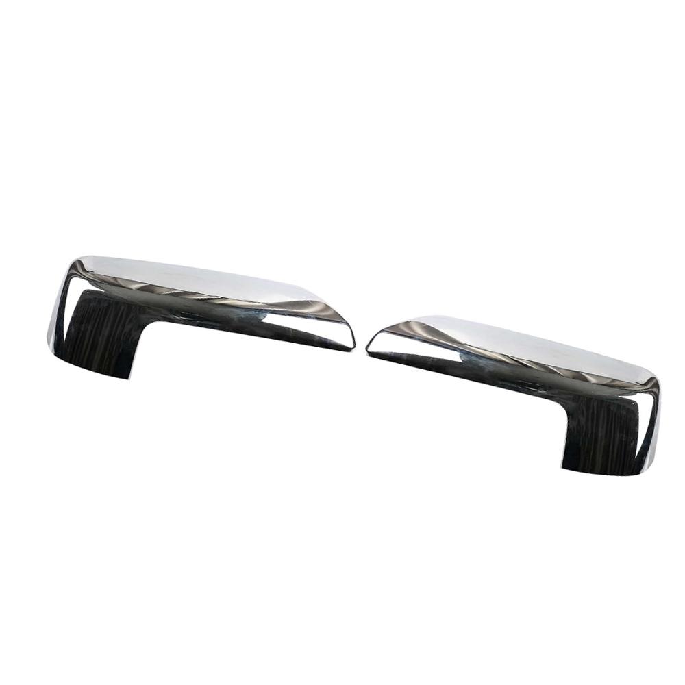 For Chevy Silverado 1500 & GMC Sierra 1500      2024 Car Rearview Side Mirrors Cover Chrome/Glossy Black Chrome