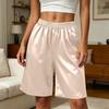 Damen Farbe Lässige Sommer Strandshorts mit Taschen Lockerer Schnitt
