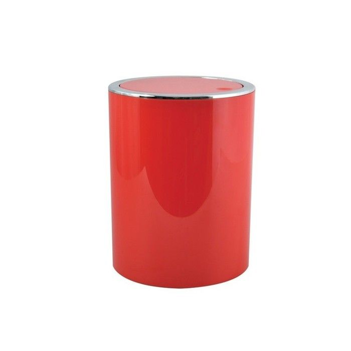 Poubelle à bascule KAMAKA 6L Rouge MSV