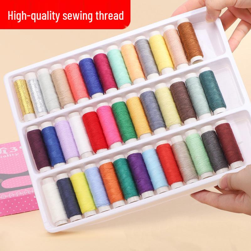 39-Color Sewing Needle and Thread Kit for Home and Repair.