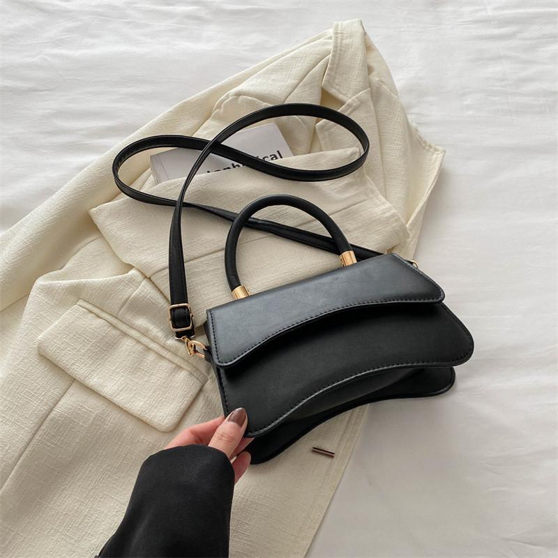 Chic Pu Leather Small Square Bag For Women Casual Street Style Elegant Crossbody Purse With Phone Pocket