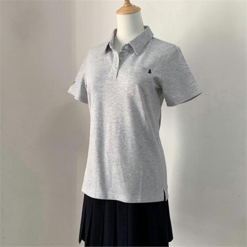 

Автентична японська академічна форма JK - Поло з коротким рукавом, що підкреслює фігуру S