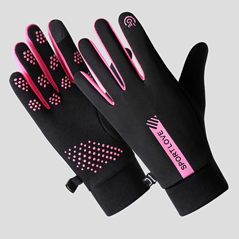 

Женские теплые перчатки для улицы на осень и зиму, непродуваемые, утолщенные, теплые, с функцией сенсорного экрана, зимние аксессуары для женщин, лыжные перчатки