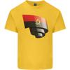 Gekräuselte Angola Flagge Angolanischer Tag Fußball Unisex Leichtes Baumwoll T-Shirt
