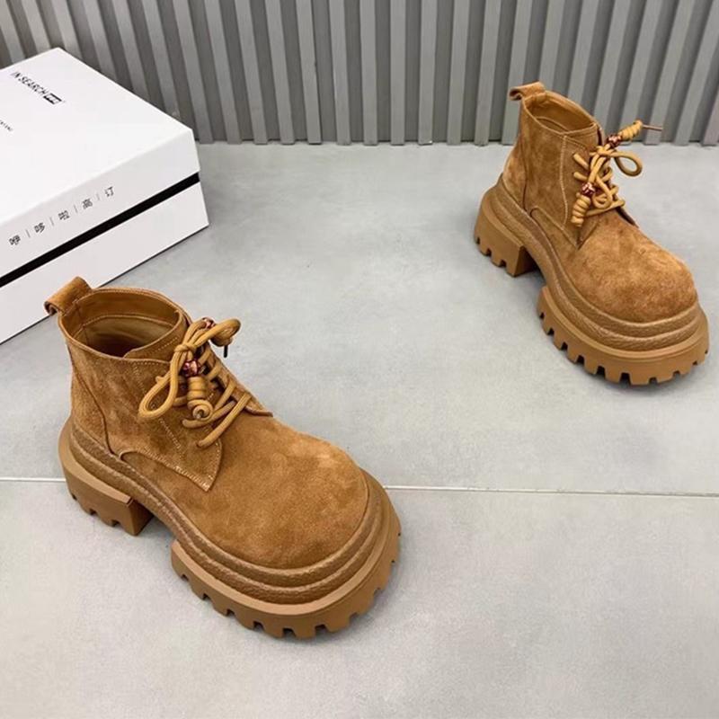 

Модные ботильоны для женщин на плоской подошве, на платформе, дизайнерские повседневные спортивные ботинки из замши, новый тренд 2025, уютные женские ботинки челси 39