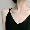 Korean Minimalist Geometric Small Ball Necklace Trendy Simple Temperament Collarbone Chain Ins Thin Neck Chain