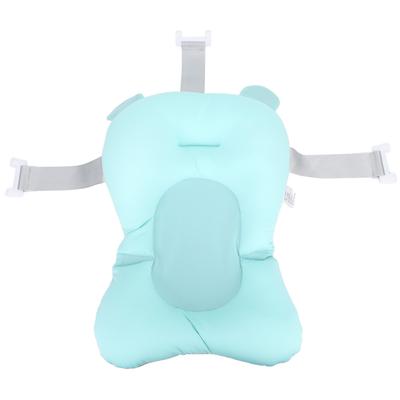 Baby Bath Cushion Pad 3 Points Support Floating Mat Slipless Mesh Seat Shower Bath Tub Pad For Newborn Infant Green