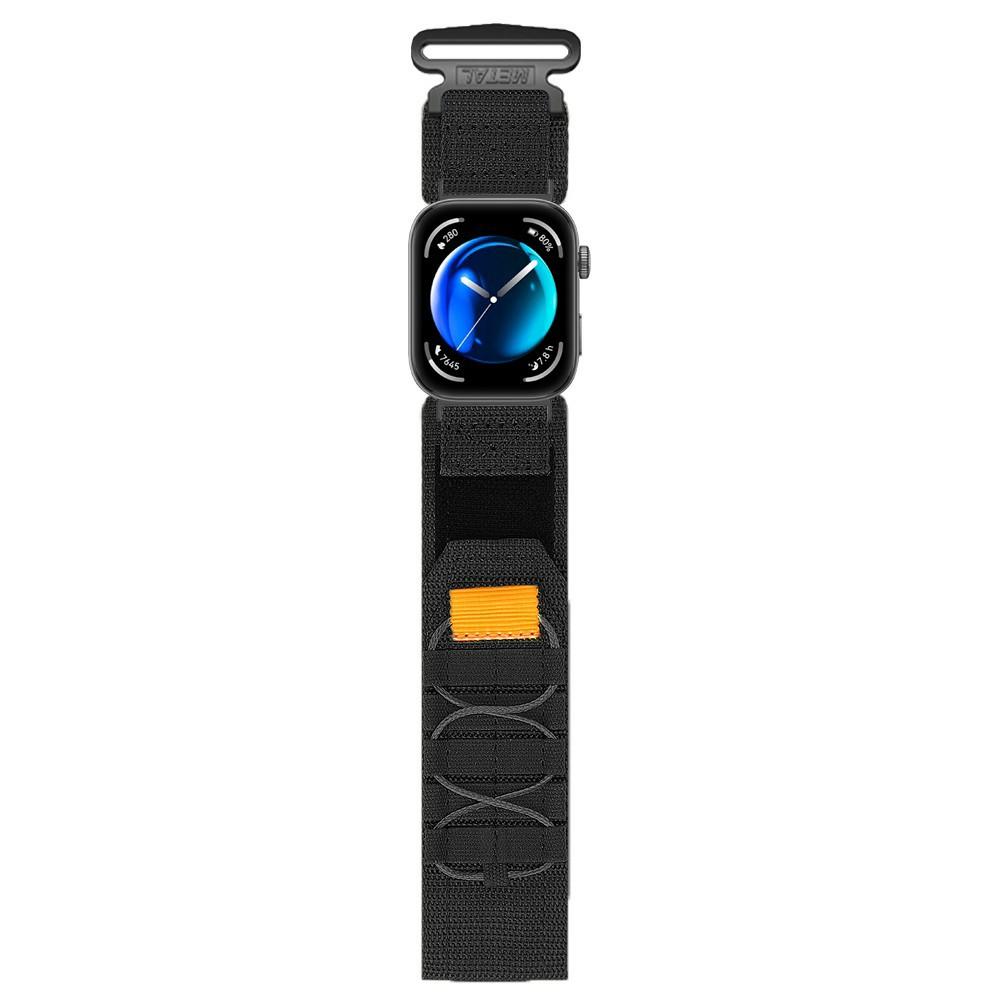 

For Huawei Watch Fit 3 Adjustable Strap Nylon Magic Tape Watch Band Black