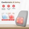 3D Shiatsu Massage Pillow with Heat Function, 12V Portable Neck & Shoulder Massager, Electric Back Massager for Home Office Car Use, 12W Power
