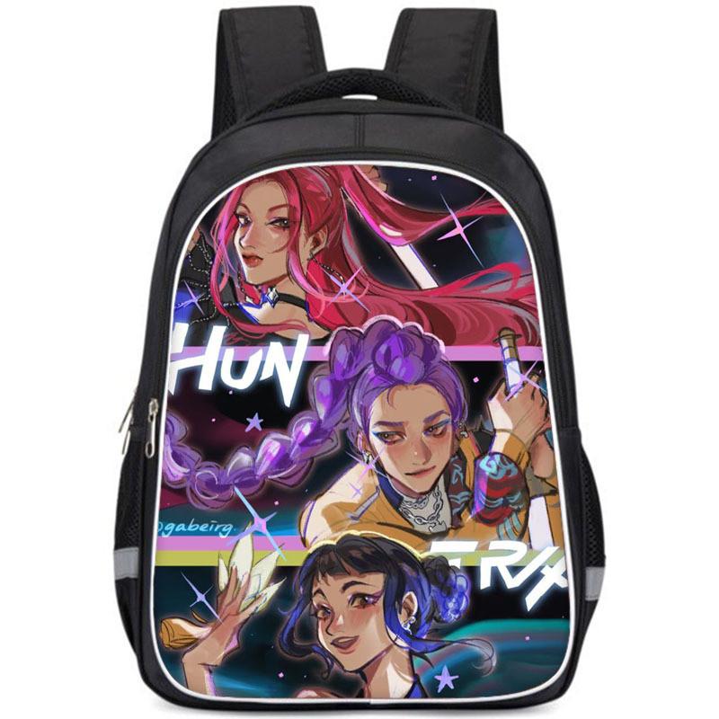 Kpop Demon Hunters Childrens Backpack With Breathable Oxford Fabric For School Use