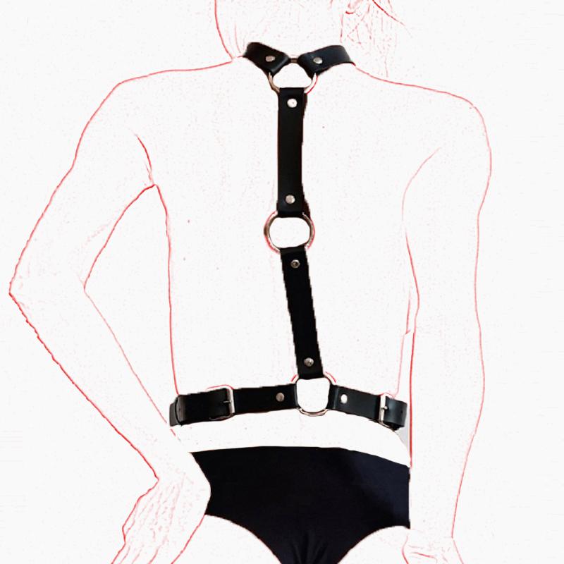 Cosplay Sex Leather Bondage Kit BDSM Restraints Fetish Erotic Sex Toys Couples Women Bandage Slave Collars  Handcuffs Adult Game