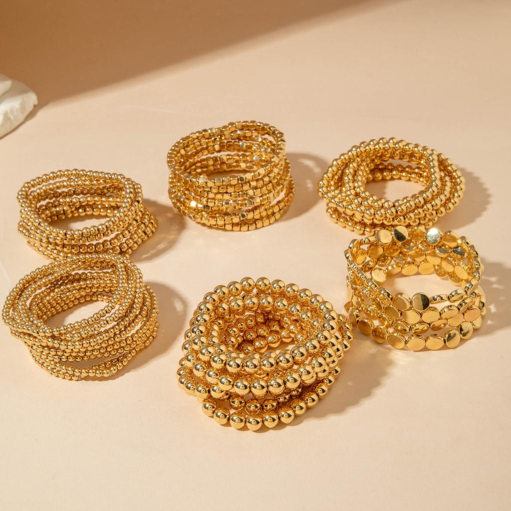 Accessories, Metal Wind Beaded Bracelets, Geometric Trend Hip Hop Bracelets Wholesale