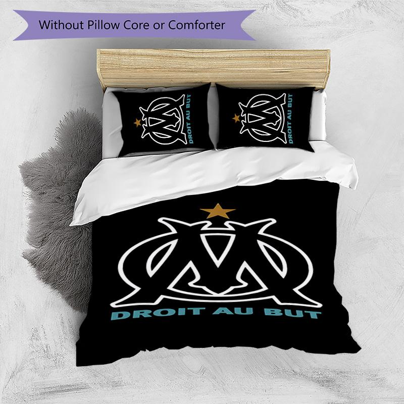 Marseilles 3pcs Bedding Set Duvet Cover Closure Includes 1 Duvet Cover & 2 Pillowcases for All Seasons Bedroom Home Dorm Decor