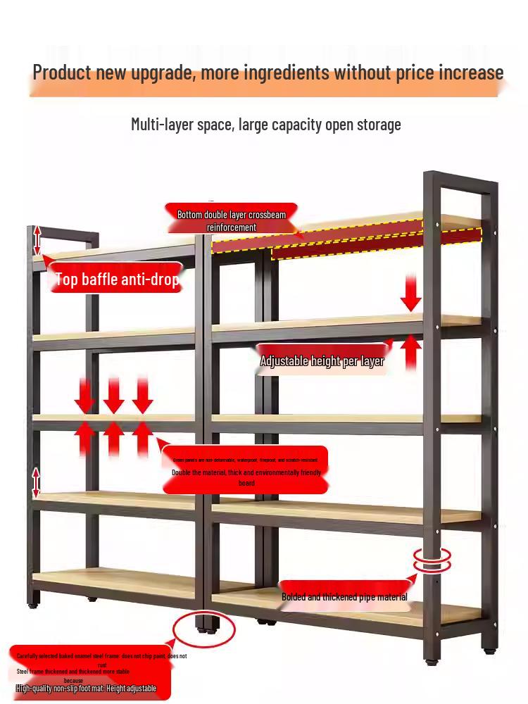 Adjustable Multi-layer Storage and Display Rack for Cosmetics