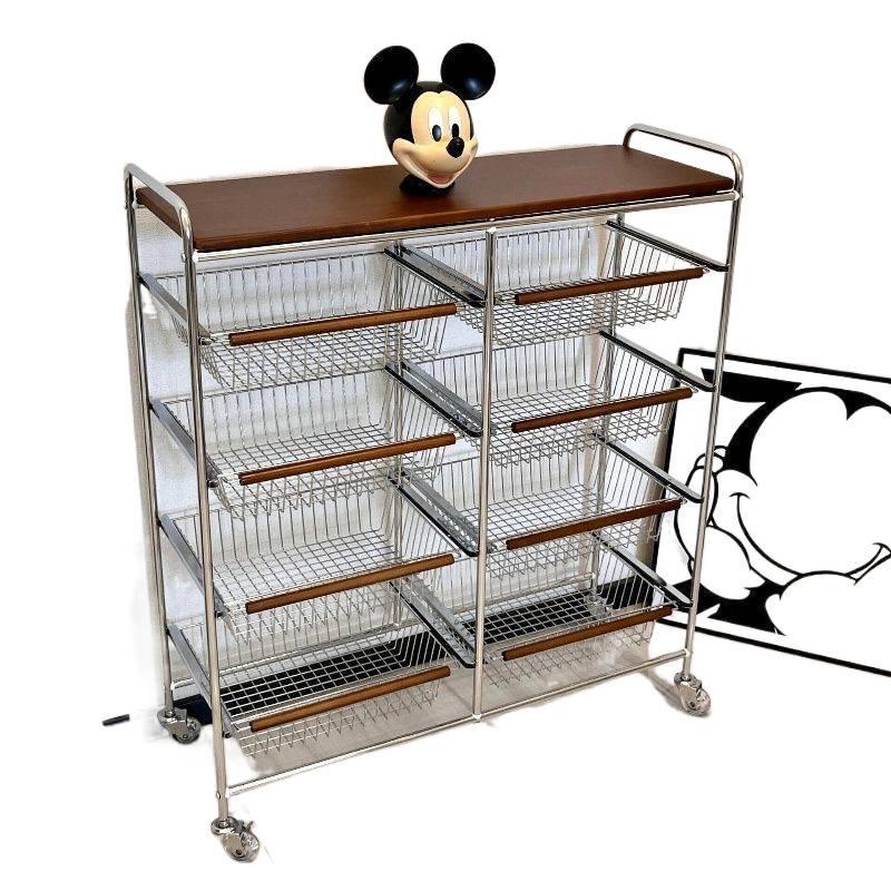 Mobiles Schubladenkabinett und Küchenwagen im Antik-Stil